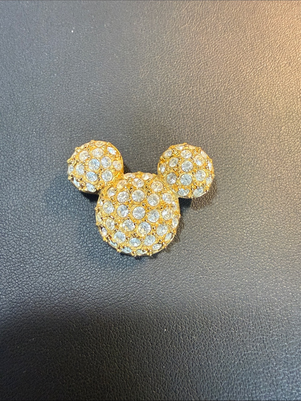 Mickey Mouse Gold Crystal-Style Pin
